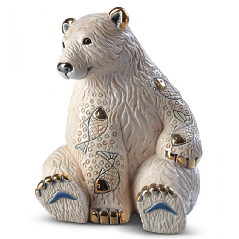 Ведмідь Білий з рибою De Rosa Rinconada Emerald Dr1032-15, фото 1