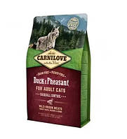 Сухий корм для дорослих кішок Carnilove Cat Duck & Pheasant Hairball Control 6 кг