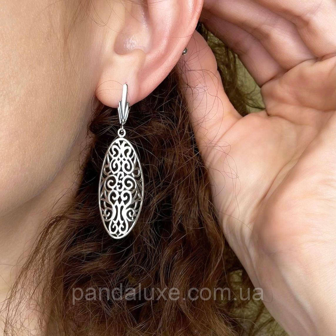 Сережки срібні Муза підвіски