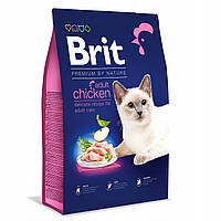 Кошачий корм для дорослих котів Brit Premium Cat Adult Chicken курка 8 кг.