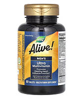 Мультивітаміни для чоловіків Alive! Nature's Way 60 таблеток, фото 2