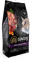 Сухий корм для стерилізованих котів Savory Adult Cat Steril Fresh Lamb and Chicken 8 кг.