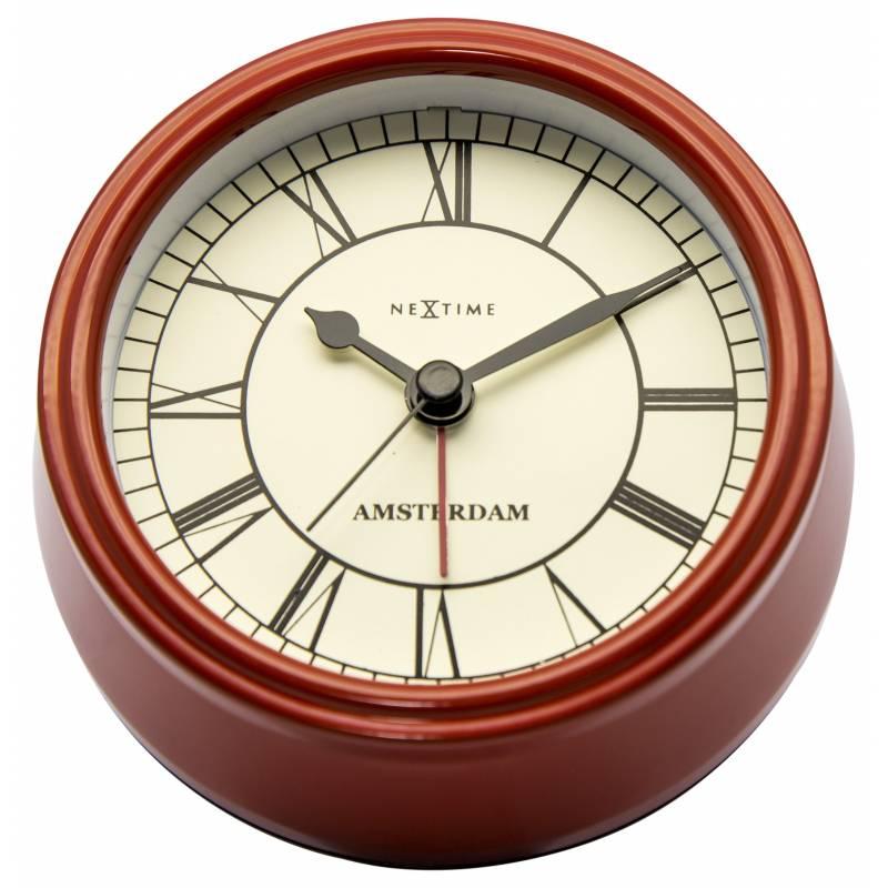 Годинник настільний "Small Amsterdam Red" ø11 см