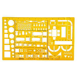 Архітекторський трафарет Rotring (250х150мм) S0238711