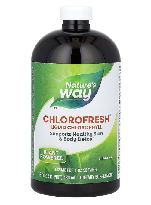 Рідкий хлорофіл Chlorofresh (Liquid Chlorophy) Nature's Way без добавок 480 мл, фото 1