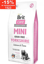 Brit Care Grain Free Mini Yorkshire Беззерновой корм з лососем і тунцем для йоркширських тер'єрів 400 гр