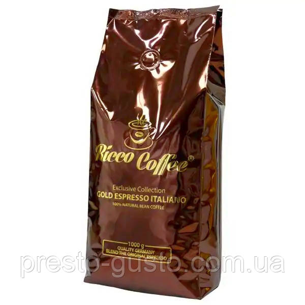 Кава в зернах Ricco Coffee Gold Espresso Italiano 1 кг (30/70)