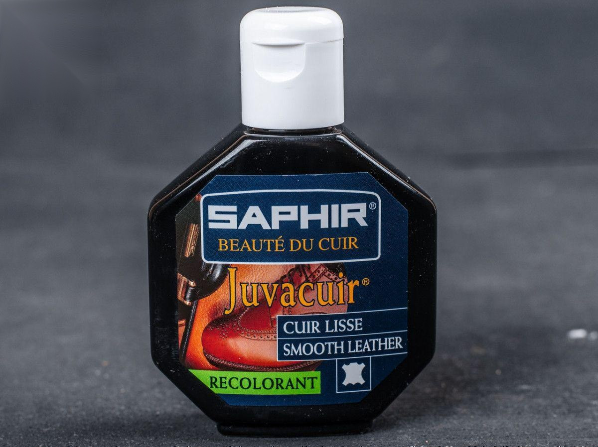 Крем - Фарба Для Гладкої Шкіри Saphir Juvacuir 0803, 75 мл, кол. чорний (01)