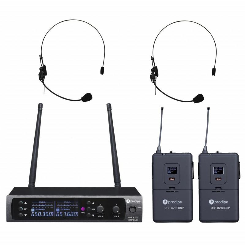 Мікрофонна радіосистема Prodipe UHF B210 DSP Headset Duo