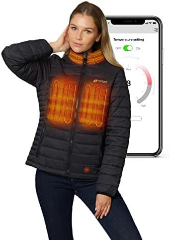 Розмір 3xl Жіноча куртка з підігрівом і підігрівом Venture Heat з батареєю в комплекті — Пуховик App Control, фото 1