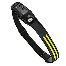 Налобний сенсорний ліхтар Bailong Coba CB-689-2 XPE LED COB з датчиком руху, фото 5