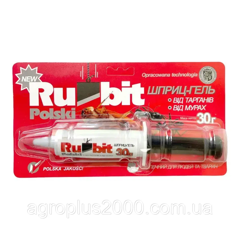 Гель-шприц від тарганів та мурах Рубіт Польський 30 грамів ФОП Нестерцов