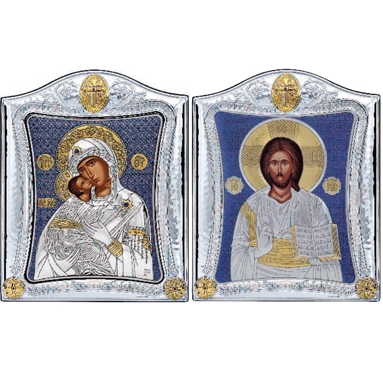 Ікони на весілля Ісус Христос і Вишгородська Богородиця 20x25см MA/E3407-10/1XB Вінчальні Ікони