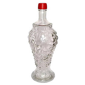 Пляшка скляна Грона з кришкою, 1 л