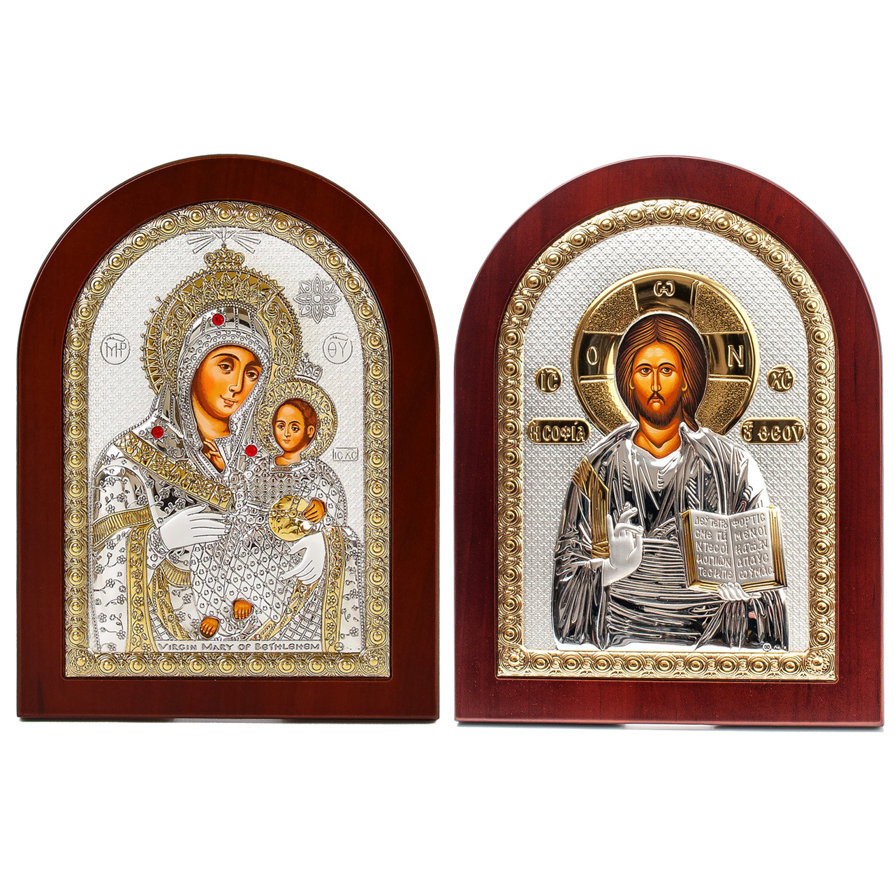 Ікони на весілля Ісус Христос і Вифлеємська Богородиця 20х25см MA/E1107-09AX Вінчальні Ікони