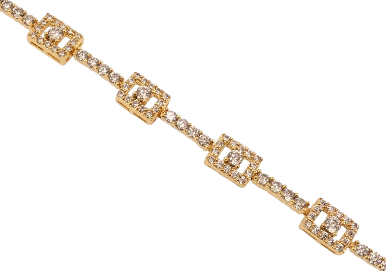 Браслет Xuping Позолота 18K "Класична витонченість" довжина з дод. замком 17,19см х 2-6мм