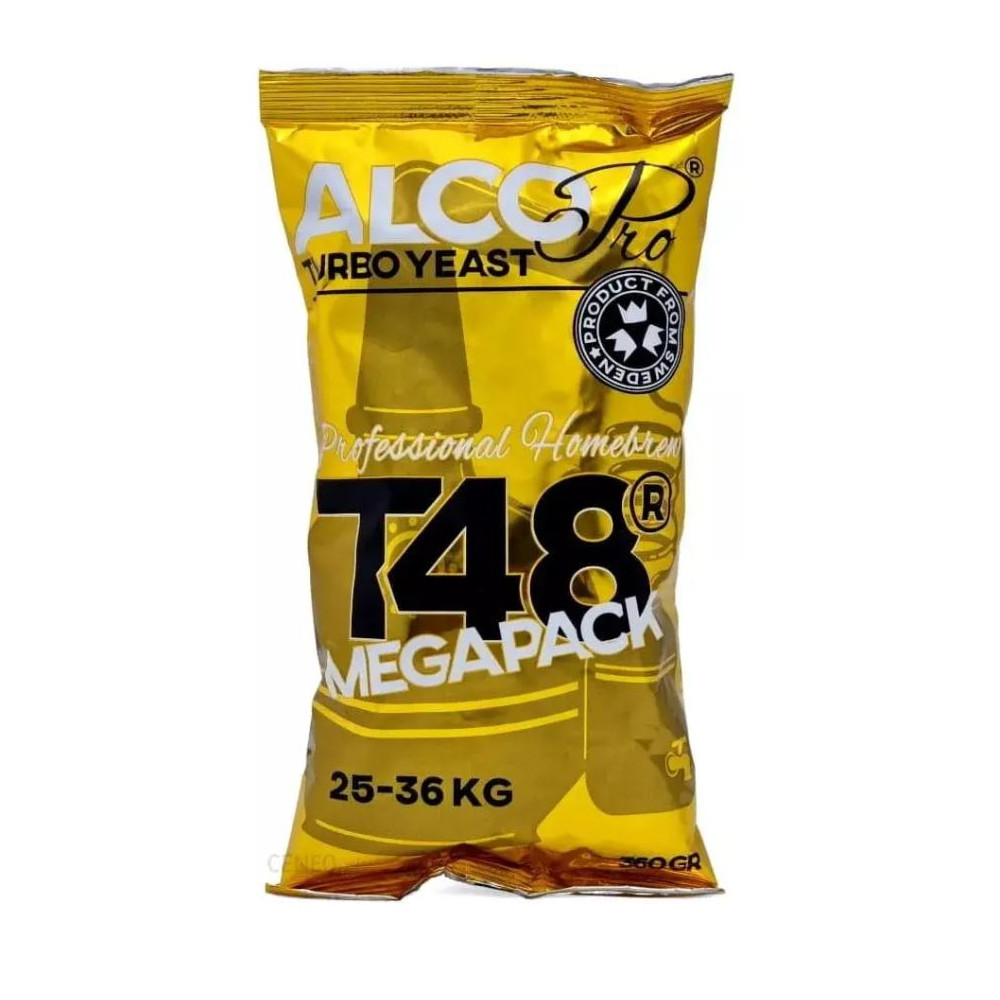 Турбо-дріжджі AlcoPro T48 Mega Pack, 360 г, фото 1