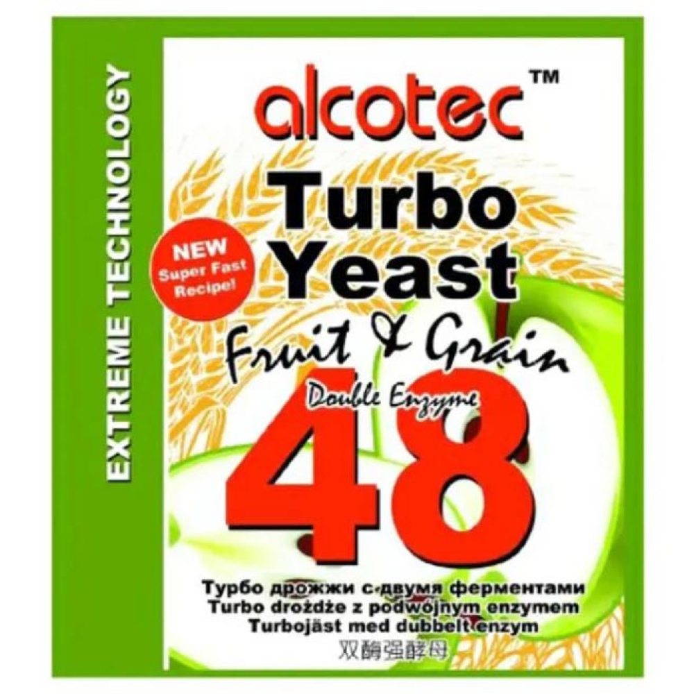 Турбо-дріжджі Alcotec 48 Fruit & Grain, 143 г, фото 1