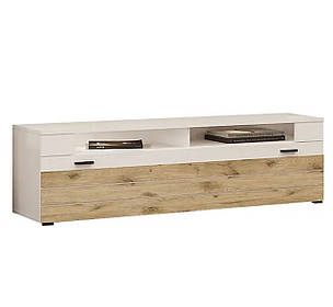 Тумба ТВ 1Д Джейкоб дуб вікінг/білий Сокме