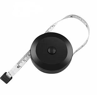 Сантиметрова стрічка-рулетка 150 см. чорна