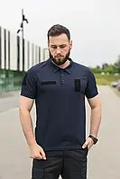 Тактична футболка Поло синя для ДСНС