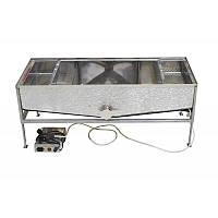 Бак-відстійник горизонтальний з підігрівом, для фільтрації меду, 60 л (AISI 304) кран нержавіючий