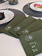 Куверт чохол для столових приборів К1 Тефлон Оливково Зелений, фото 3