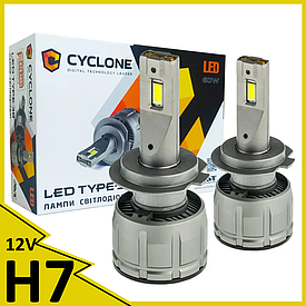 Світлодіодні LED-лампи для авто H7 12 V Type 38 6000 K 14000L активного охолодження з обманкою
