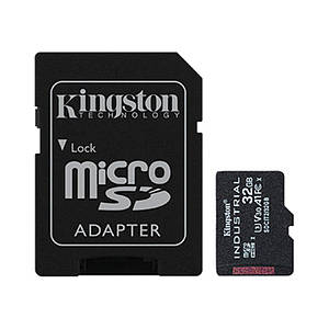 Карта пам'яті MicroSDHC 32GB UHS-I/U3 Class 10 Kingston Industrial + SD-adapter (SDCIT2/32GB)