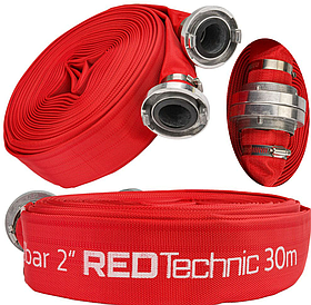 Рукава пожежні 30 м, 2" Red Technic RTWS0068 шланг пожежний