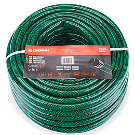 Гнучкий шланг для поливу 50 м, 3/4" Powermat PM1150 поливальні шланги для дачі