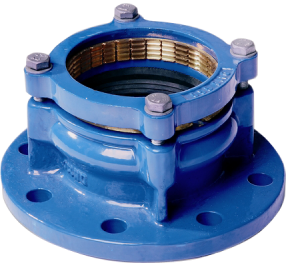 Муфта з фланцем чавунна RR-SFERO PN10/16 DN200/200, універсальна, затискна, труба-фланец