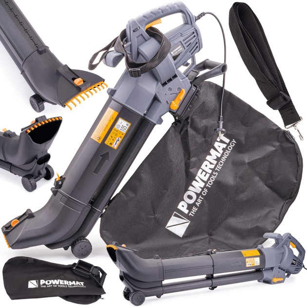 Пилосос для збирання листя 3550 Вт, 15 000 об/хв Powermat PM0830, фото 1