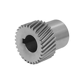 Шестерня косозуба сталевий модуль 1.5 під шпонку GHLM1.5-Z25-D20К для зубчастої рейки (25 зуб., діам. 20 мм)