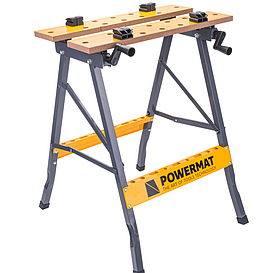 Верстат складний переносний 100 кг, 605 мм Powermat PM1115 верстак робочий стіл складний