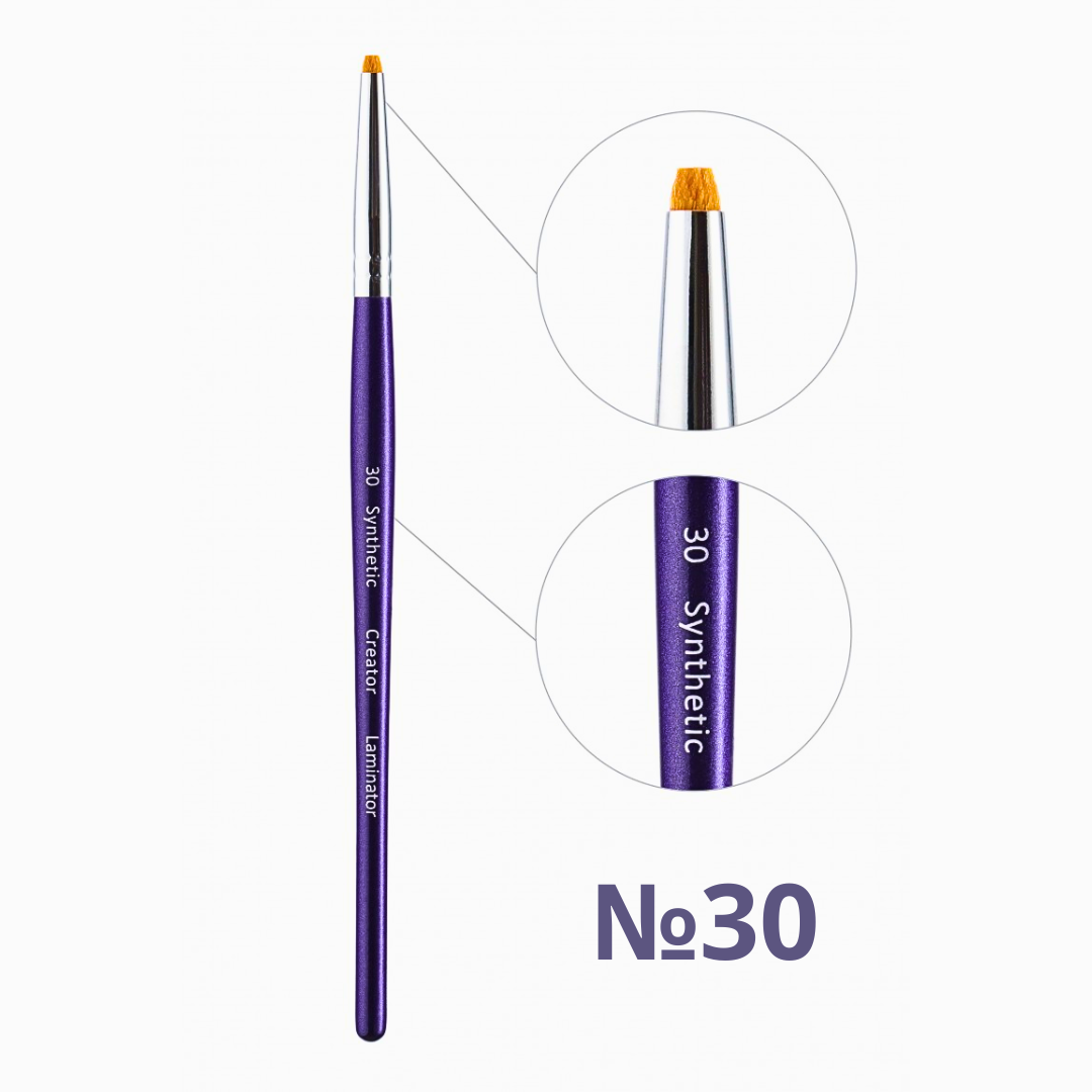 Косметичний пензлик №30 LAMINATOR (ламінатор) Creator Synthetic