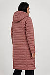 Довга жіноча куртка Finn Flare A20-12007-320 рожева M, фото 4
