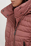 Довга жіноча куртка Finn Flare A20-12007-320 рожева M, фото 6