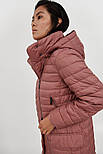 Довга жіноча куртка Finn Flare A20-12007-320 рожева M, фото 5