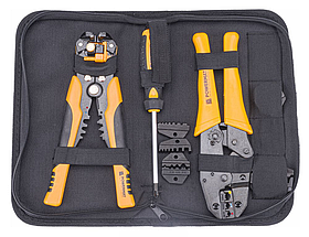 Стрипер для кабелю 5 змінних штампів Powermat PM1078 стрипер для зачищення проводів