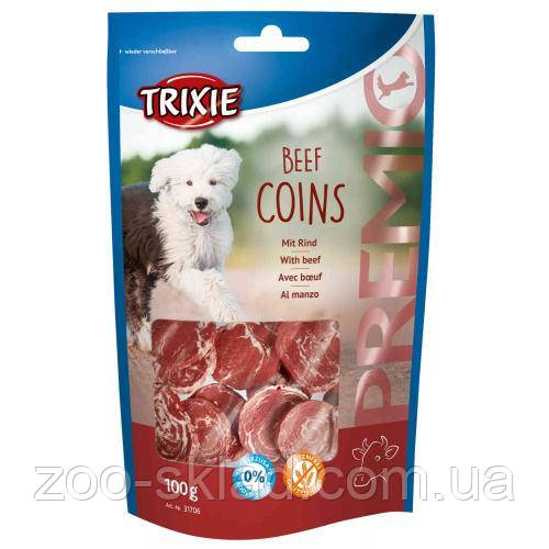 Ласощі Trixie Premio Beef Coins для собак яловичина 100г