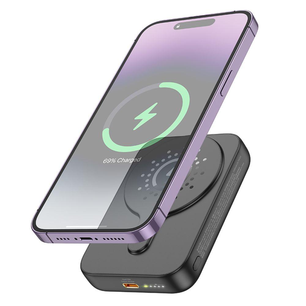 Універсальна Мобільна Батарея Power Bank Hoco J117A Esteem PD20W magnetic 10000mAh Колір Чорний