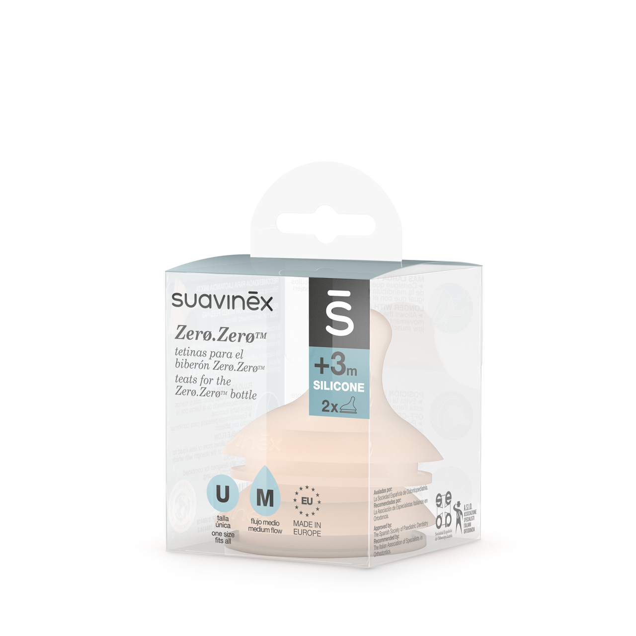 Соска для пляшечки Suavinex Zero середній потік