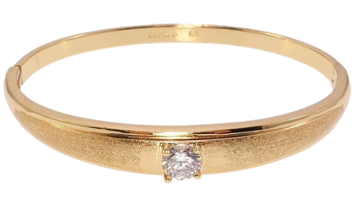 Браслет Xuping Позолота 18K "Мінімалізм" ø 5,8см