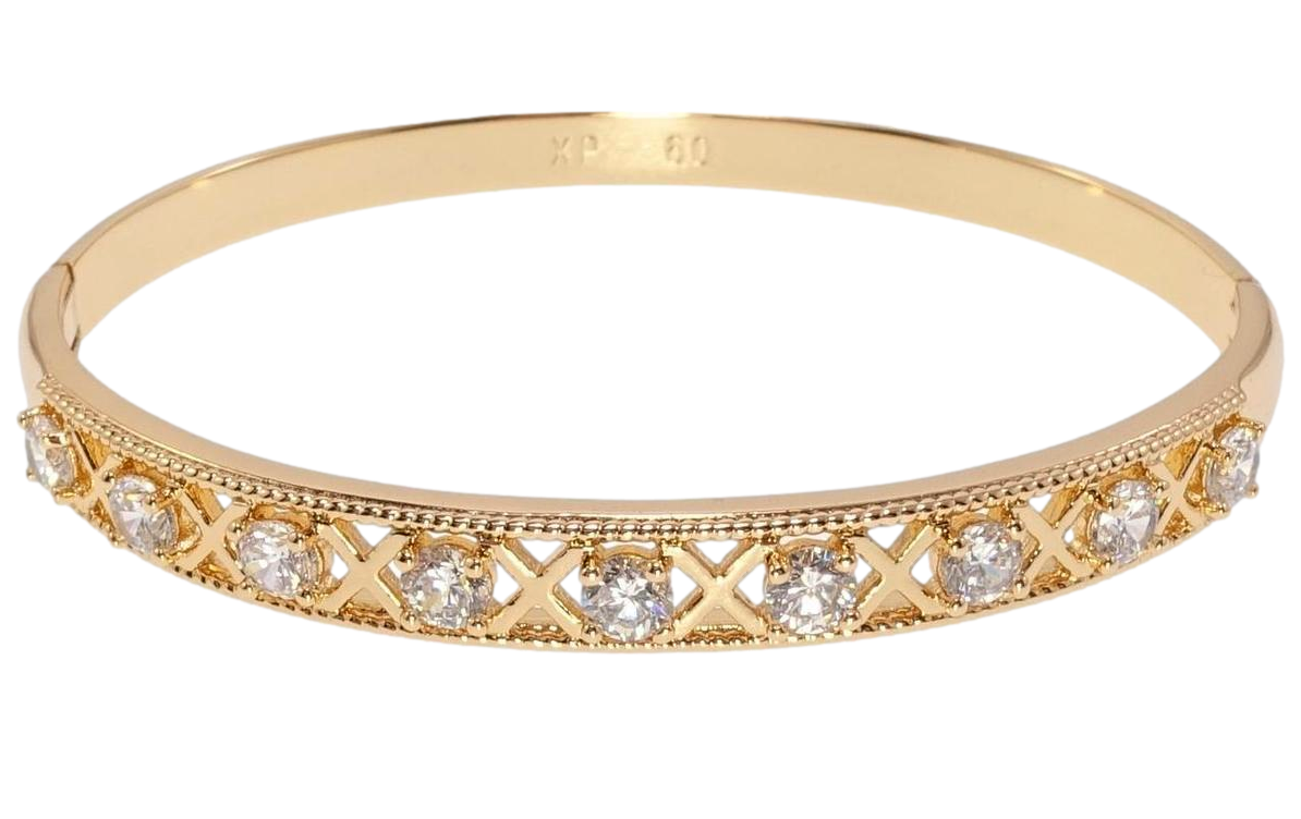 Браслет Xuping Позолота 18K "Етно-стиль" ø 5,6см