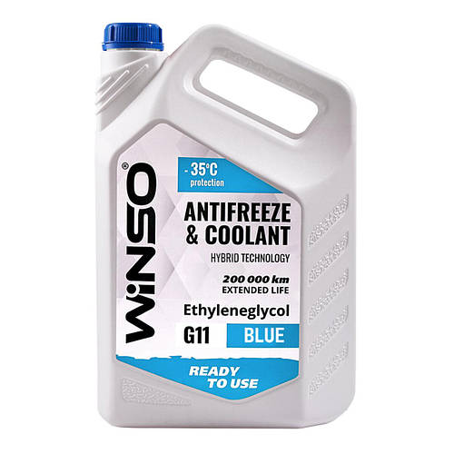 Антифриз Winso Antifreeze G11 4,1 кг голубой для легковых и грузовых ...