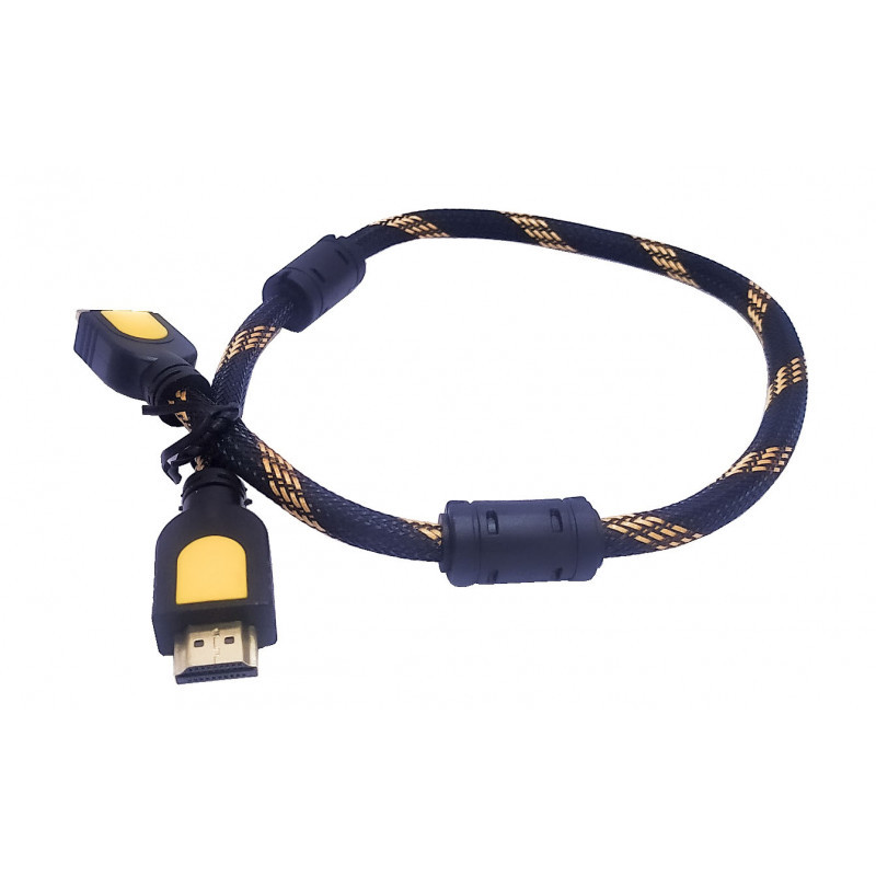 Міжблоковий сполучний кабель "HDMI-HDMI" з феритовими фільтрами 0,5 метра, фото 1
