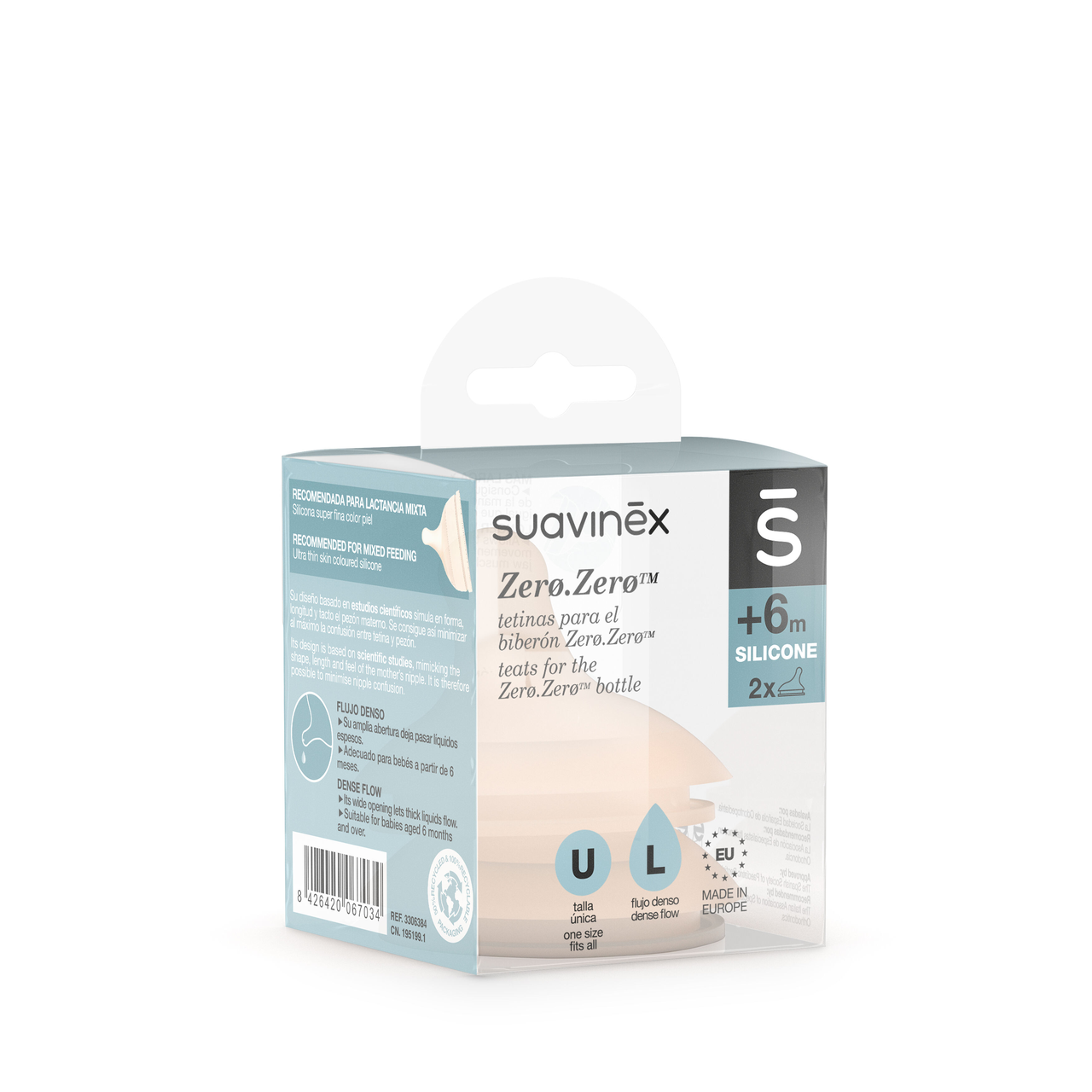 Соска для пляшечки Suavinex Zero інтенсивний потік, фото 1