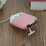 Міні-вентилятор для сушіння вій Elctric з підвісною мотузкою, багатофункціональний USB-вентилятор для вій Швидкосохнуча сушарка, фото 2