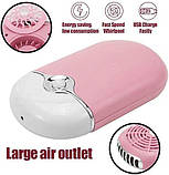 Міні-вентилятор для сушіння вій Elctric з підвісною мотузкою, багатофункціональний USB-вентилятор для вій Швидкосохнуча сушарка, фото 3